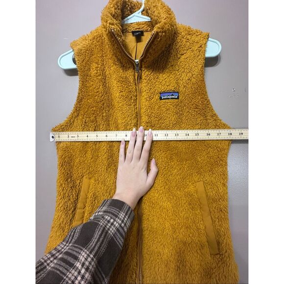 NWOT Patagonia Los Gatos Mustard Yellow Fleece Vest Women's Medium - Picture 8 of 12